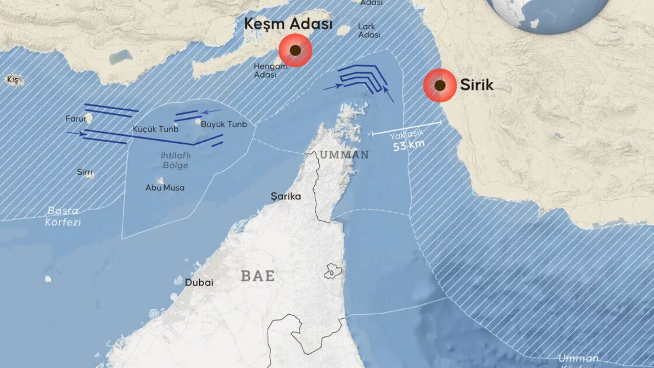 İran'ın Keşm Adası yakınlarında patlama sesi duyuldu