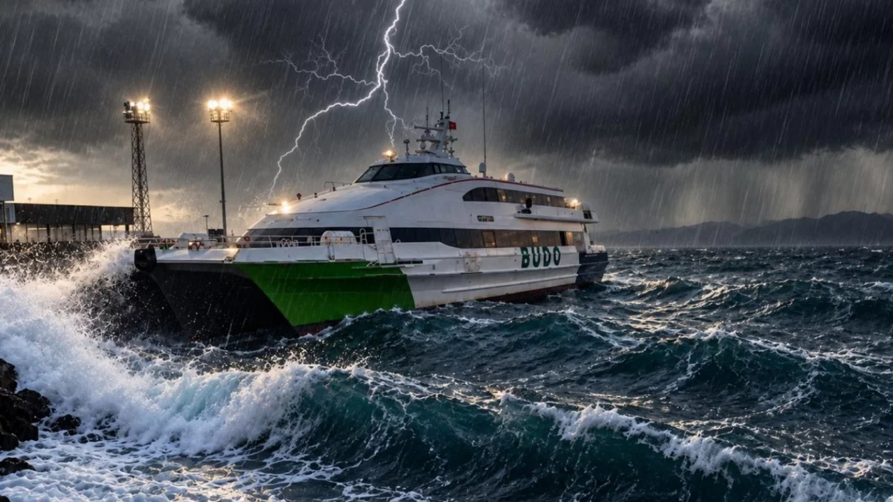 Bursa'da deniz ulaşımına hava engeli! BUDO 6 seferi iptal etti