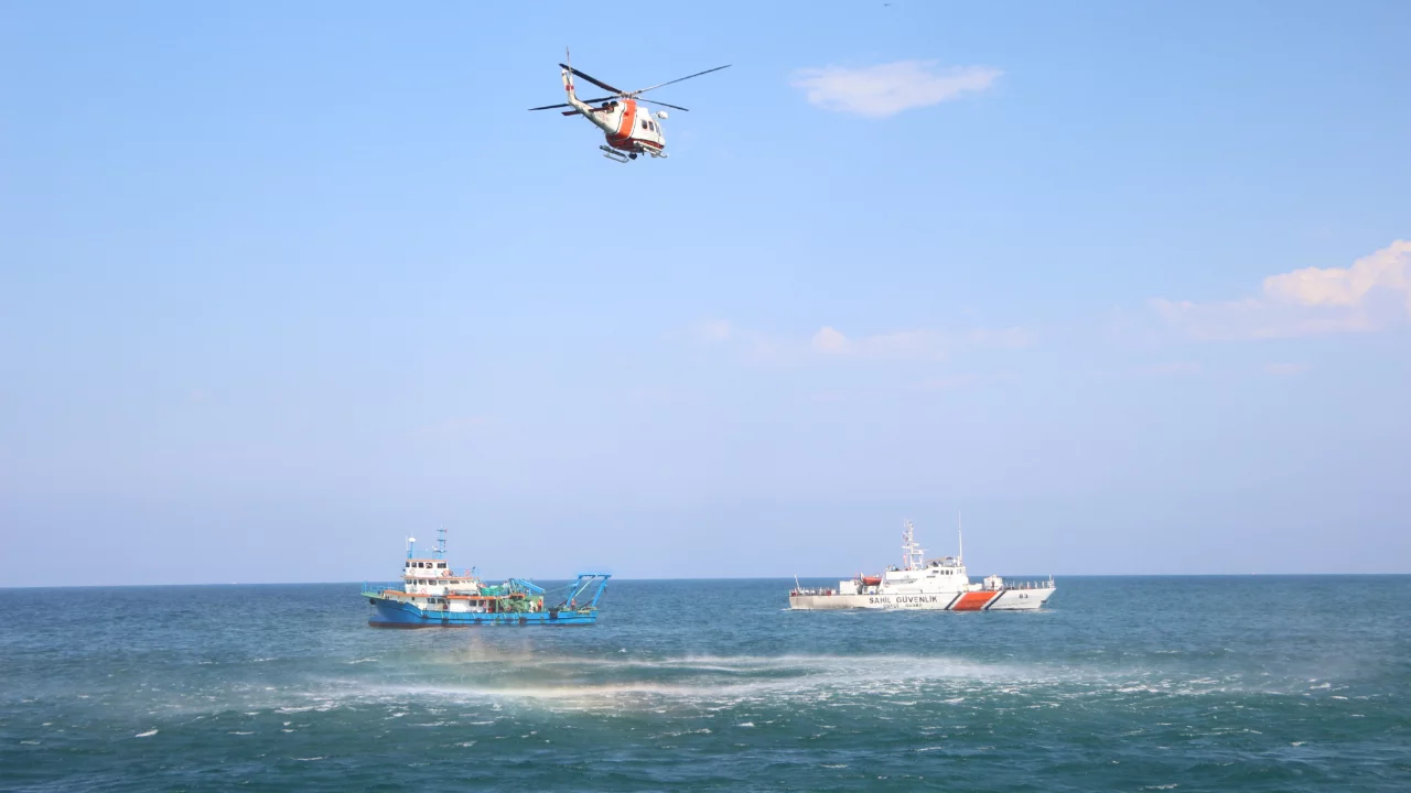 Trabzon'da deniz kazalarına karşı tatbikat yapıldı