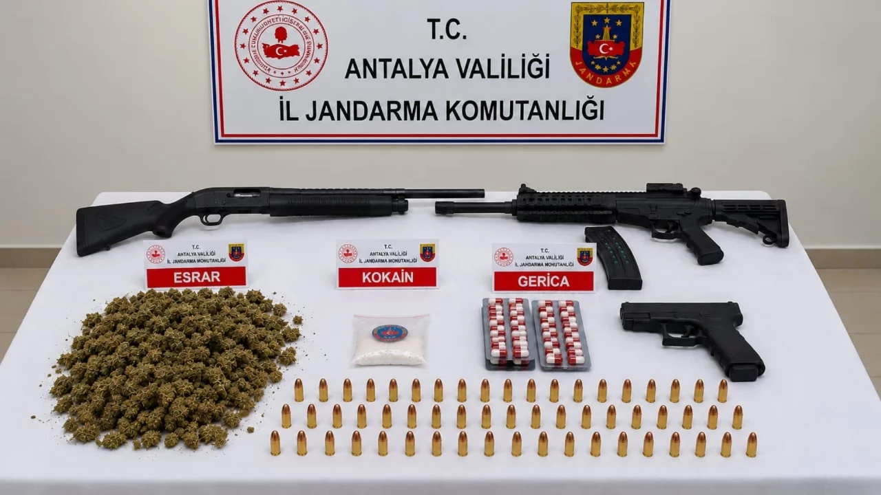Antalya'da uyuşturucu operasyonu: 20 şüpheli gözaltında