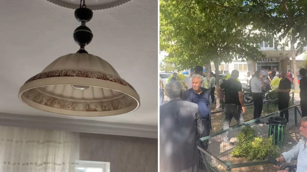 Bir&ccedil;ok ilde hissedilen deprem anı kamerada! Y&uuml;rekler ağza geldi...