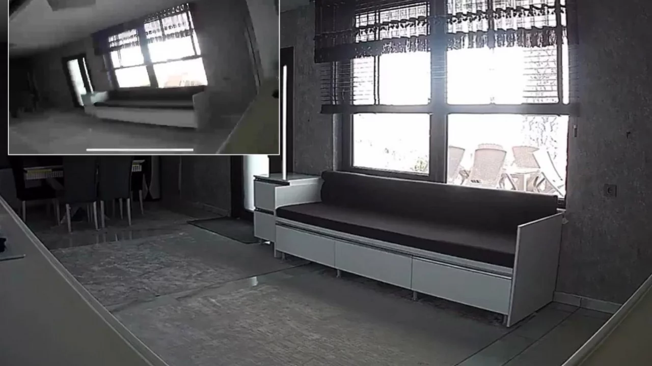 Bomba patlamış gibi! 10'a yakın ilimizi sallayan deprem anının ürküten görüntüsü 
