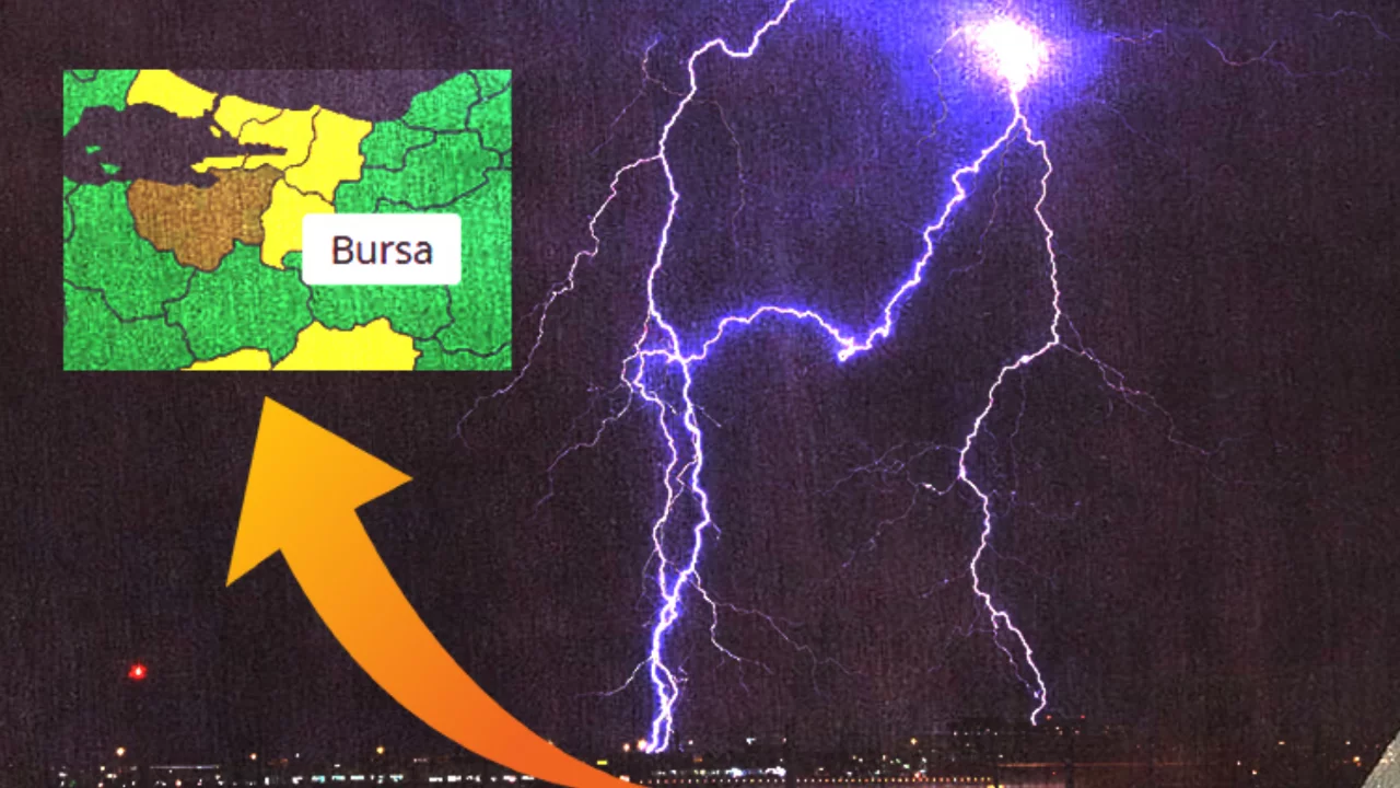 Bursa i&ccedil;in &uuml;rk&uuml;ten tablo! Haritada sarı alarm, bu tarihe dikkat: Sel, yıldırım, fırtına...