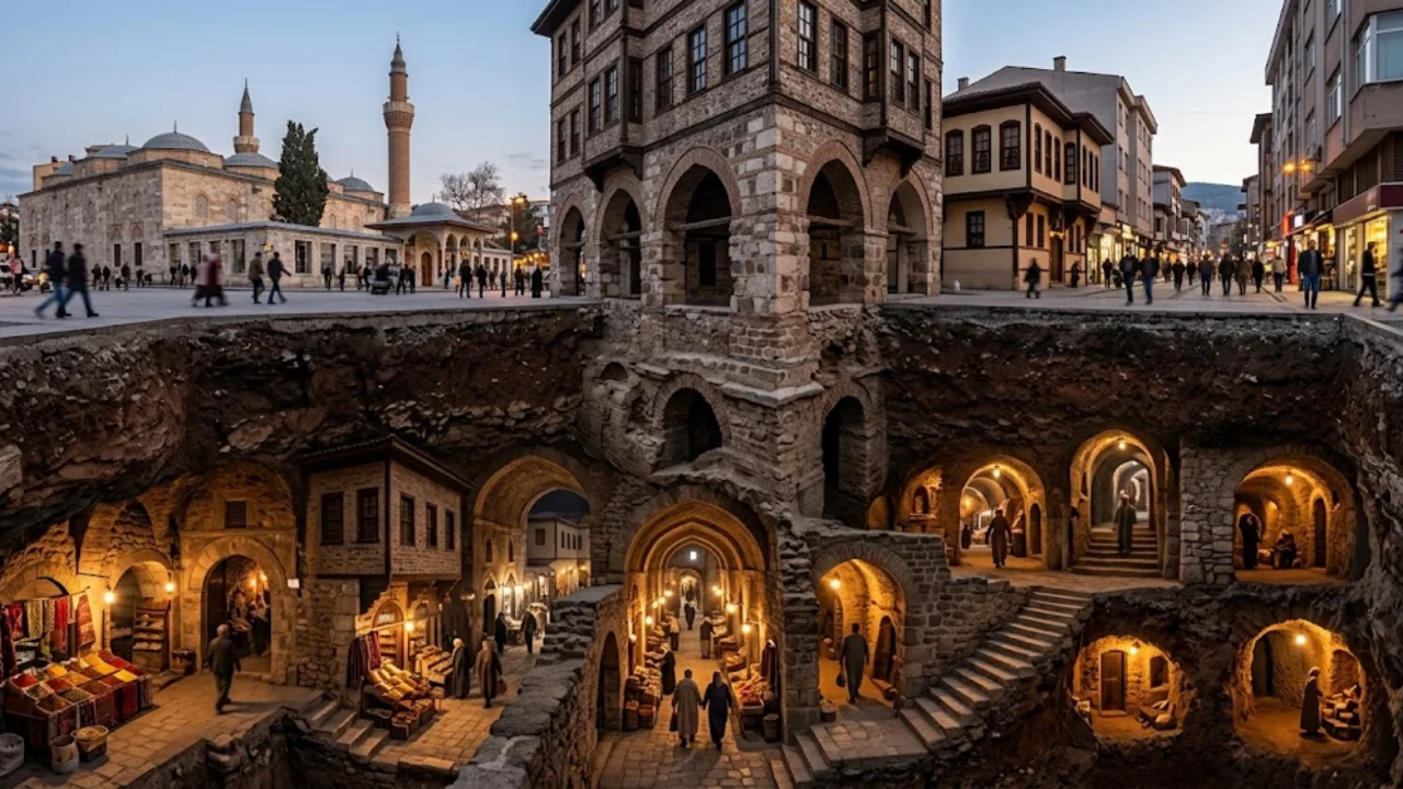 Bursa'da bir binanın altında başka bir Bursa var!