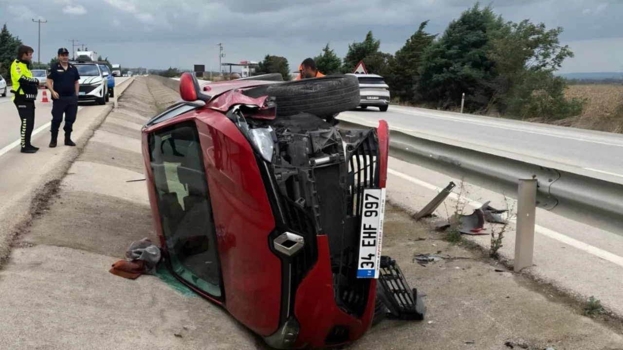 Bursa'da otomobil kanala u&ccedil;tu: S&uuml;r&uuml;c&uuml; yaralandı
