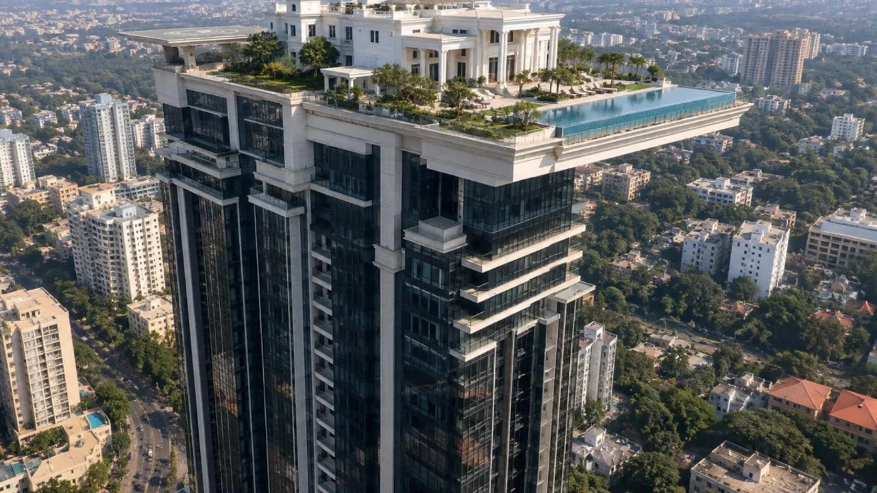 122 metre y&uuml;kseğe saray kurdu! Daha oturamadan elinden gitti