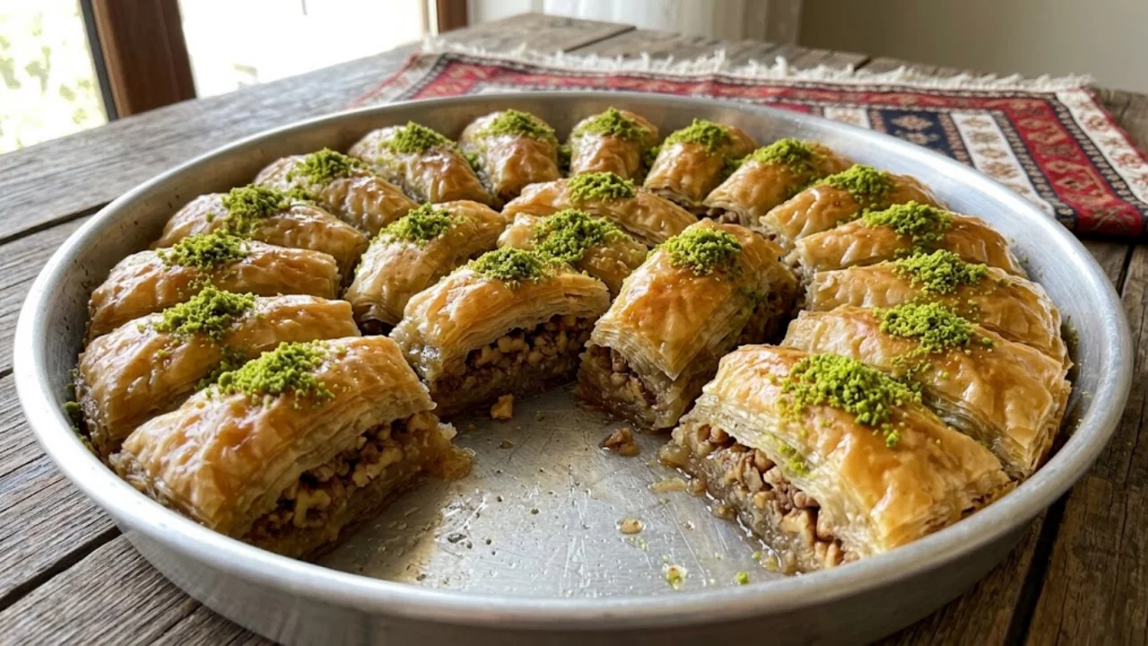 Bursa'da Yıllardır Yapılıyor! Cendere Baklavası Nasıl Yapılır? İşte &Ccedil;ıtır &Ccedil;ıtır Tarifi