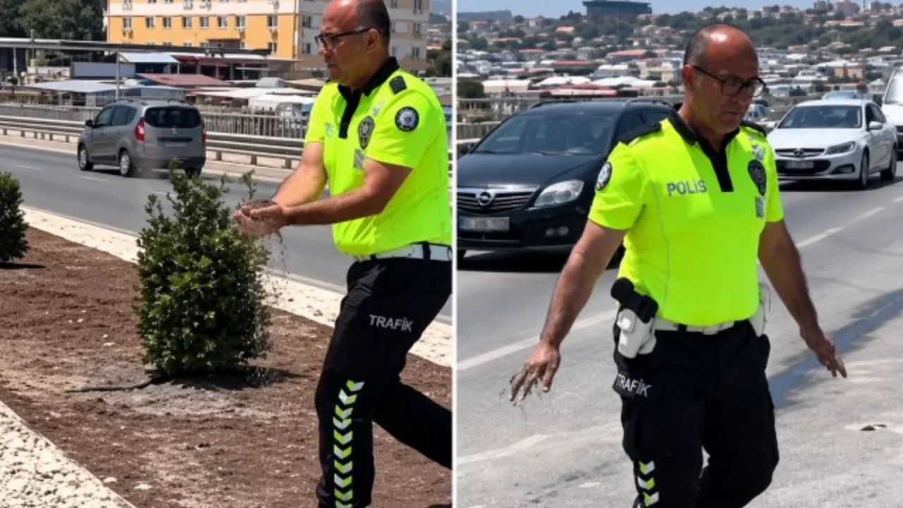 Polisin yaptığı harekete Bakan &Ccedil;ift&ccedil;i kayıtsız kalmadı!