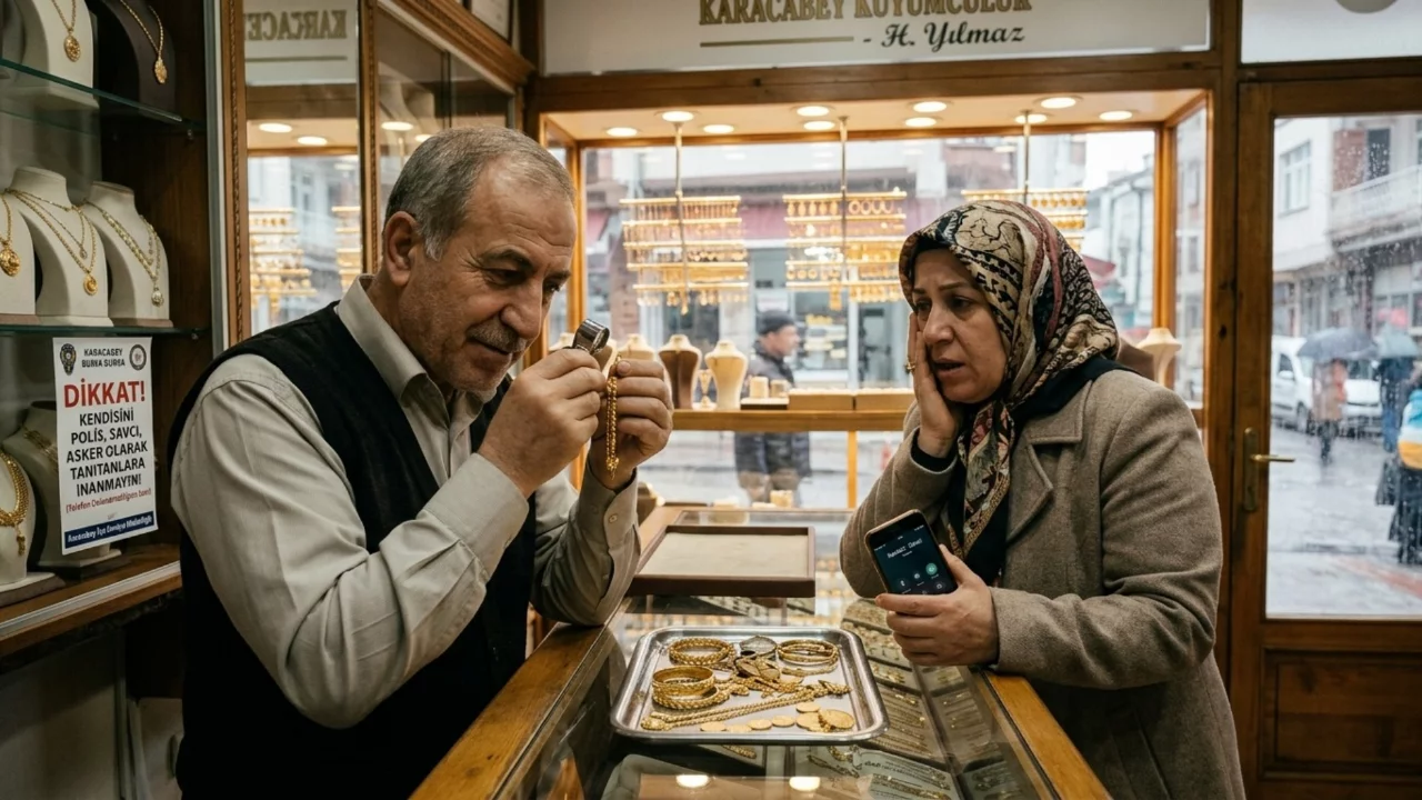 Bursa'da kuyumcunun dikkatini &ccedil;eken o ayrıntı, b&uuml;y&uuml;k bir oyunu bozdu!