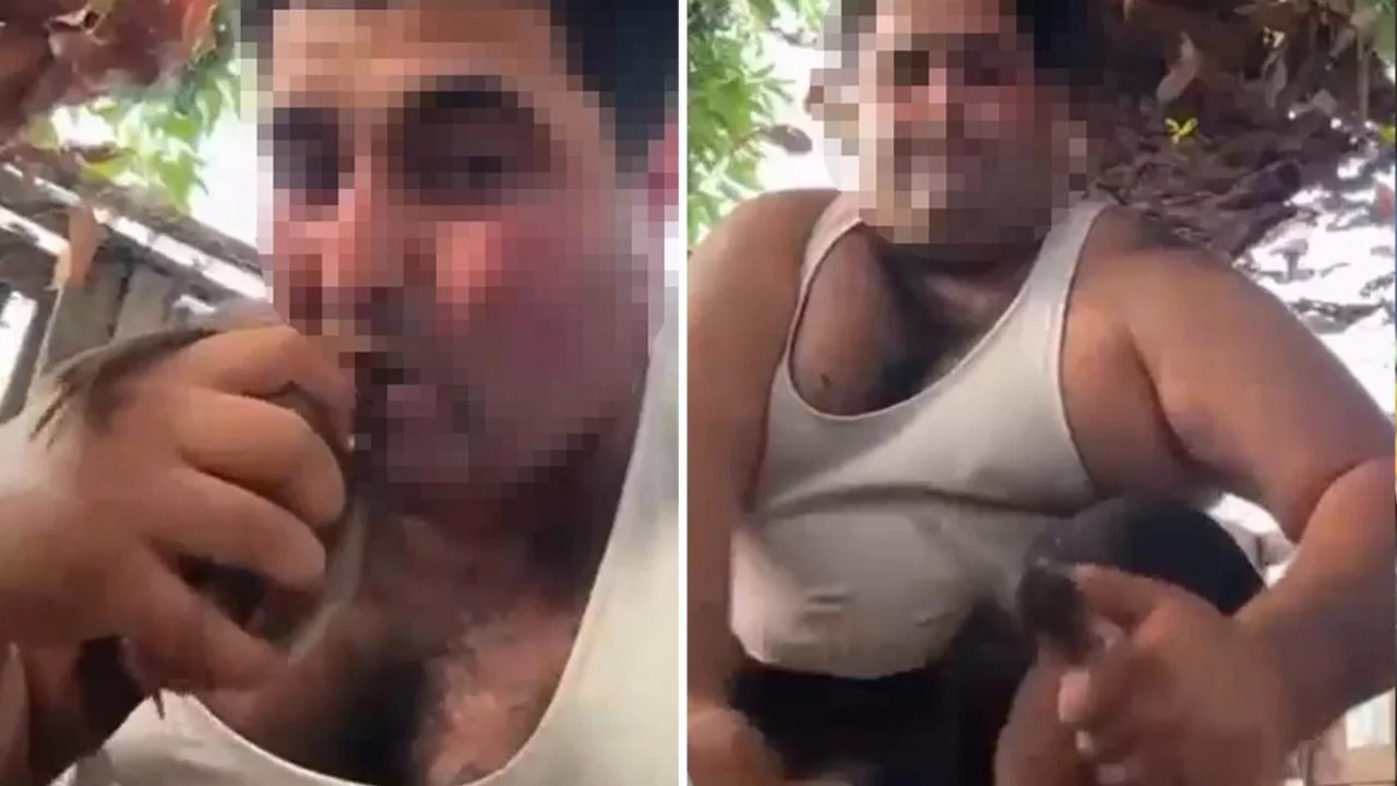 İnfial yaratan g&ouml;r&uuml;nt&uuml;! Neyse ki yaptığı yanına kar kalmadı