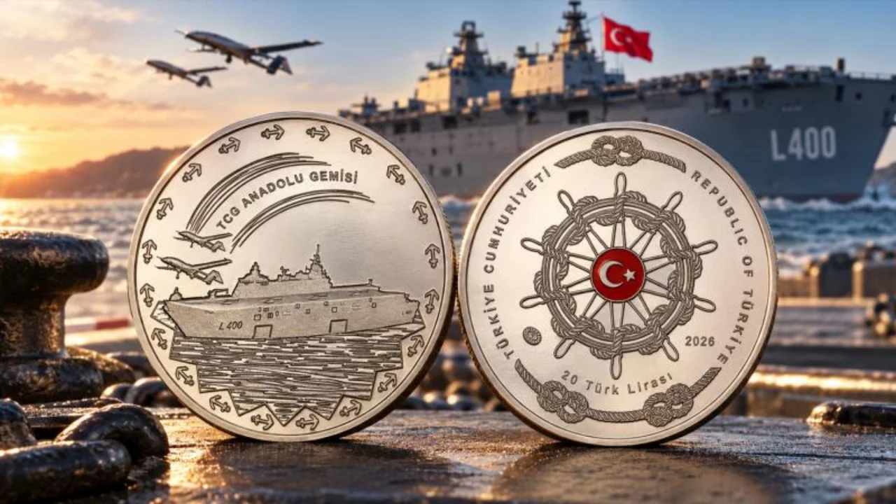 Darphane, TCG Anadolu i&ccedil;in hatıra parası bastı