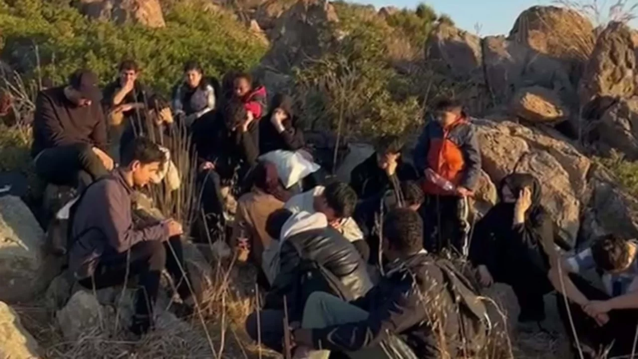 Muğla Bodrum'da 34 d&uuml;zensiz g&ouml;&ccedil;men yakalandı