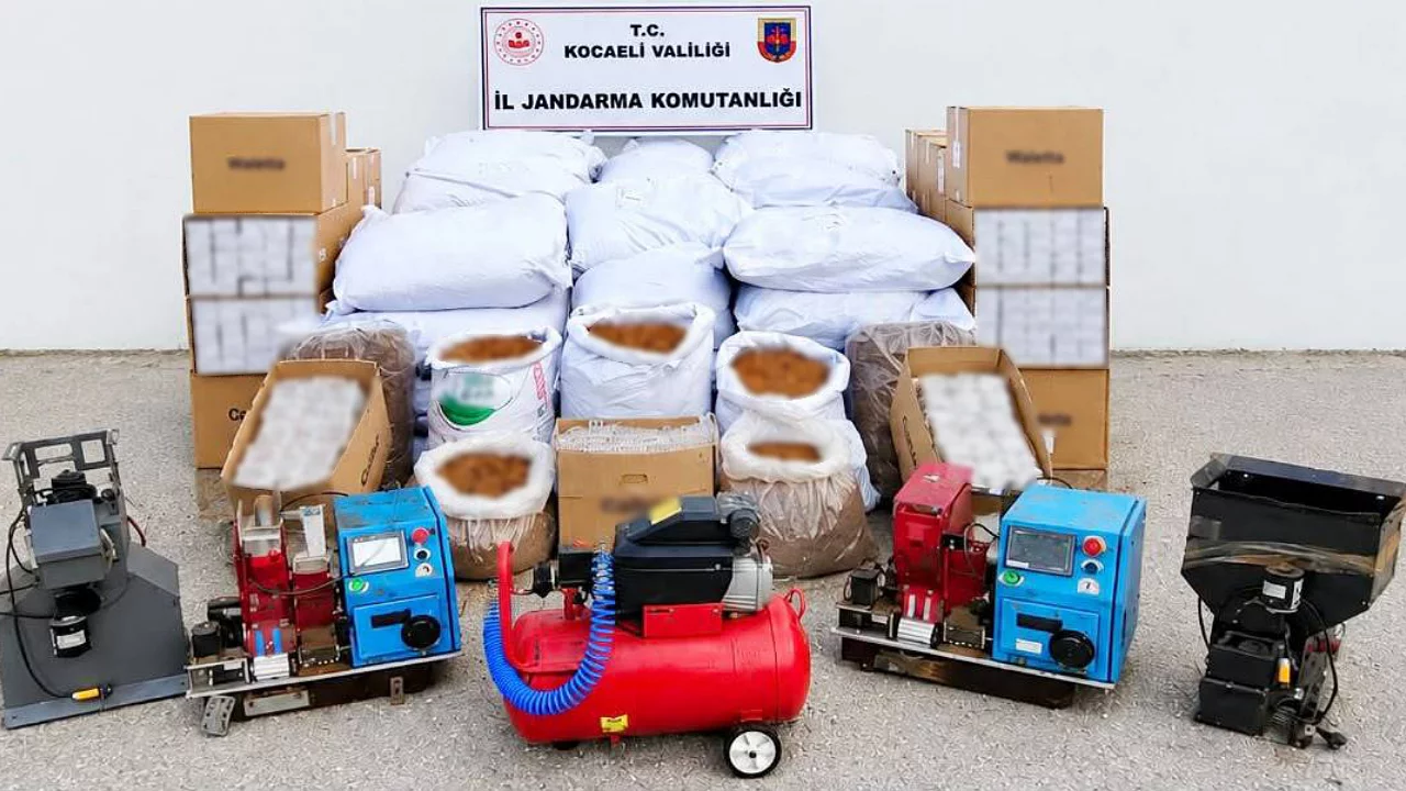 2 milyon 450 bin liralık tütün ve makaron ele geçirildi