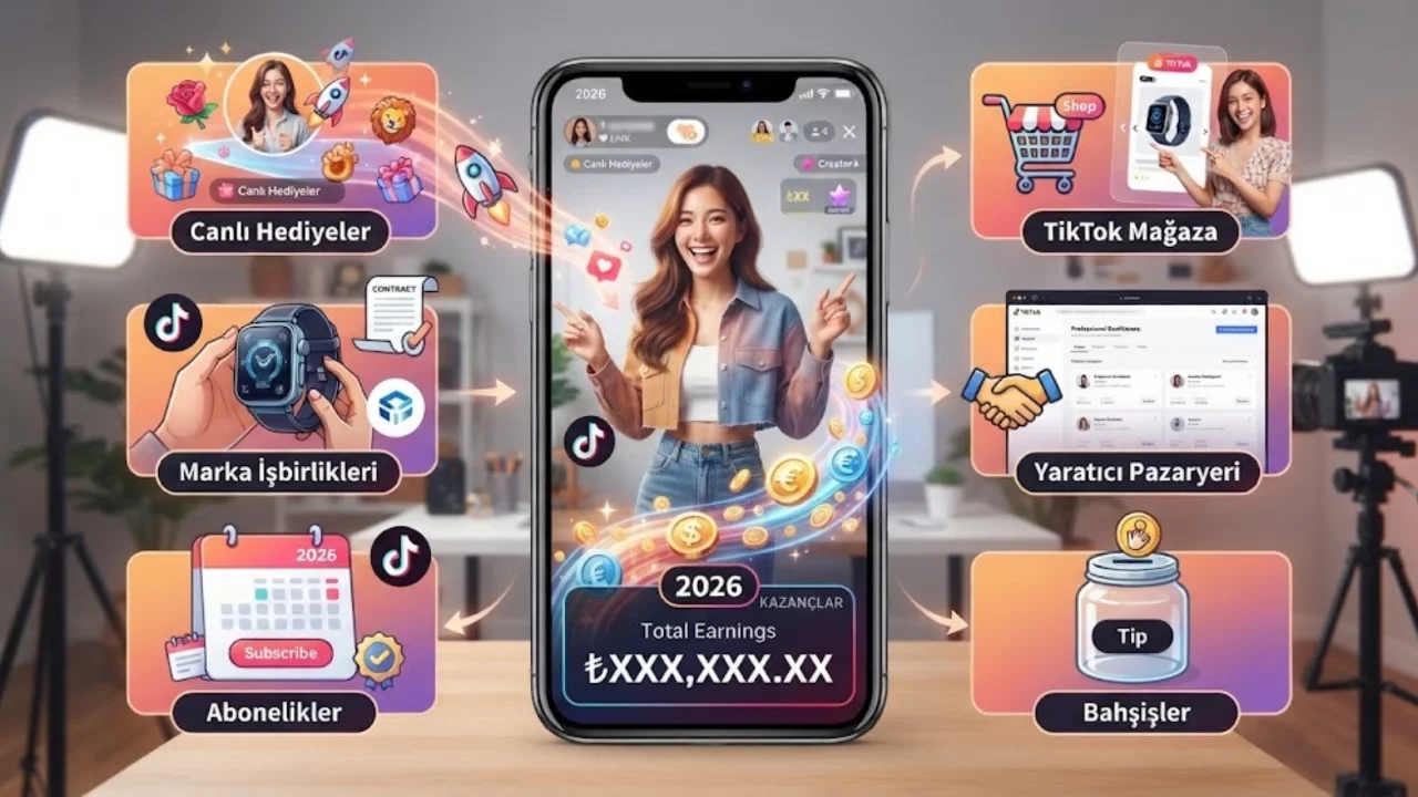 TikTok'tan Nasıl Para Kazanılır? 2026 TikTok Para Kazanma Y&ouml;ntemleri