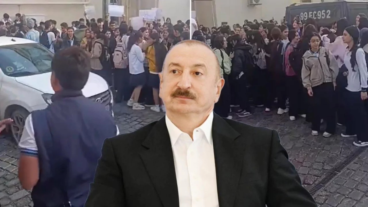 Azerbaycan'ı karıştıran başörtü yasağı iddiası! Öğrenciler sessiz kalmadı