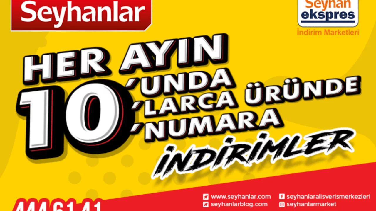 Her ayın 10'unda onlarca &uuml;r&uuml;nde indirim! Bursalılar i&ccedil;in Seyhanlar'da...