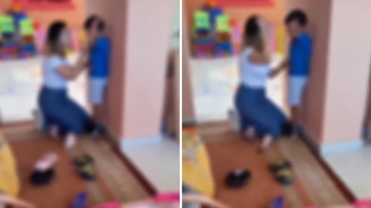 Annesini istedikçe vurdu! Anaokulunda 5 yaşındaki çocuğa şiddet kamerada