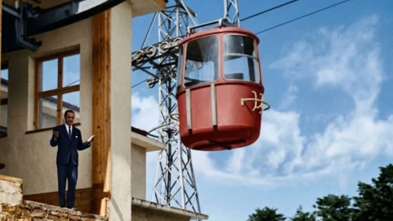 Bursa'nın Teleferik Tarihine Işık Tutan Kare!