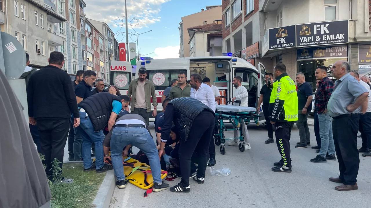 Samsun'da korkutan kaza! Otomobilin çarptığı kadın ağır yaralandı