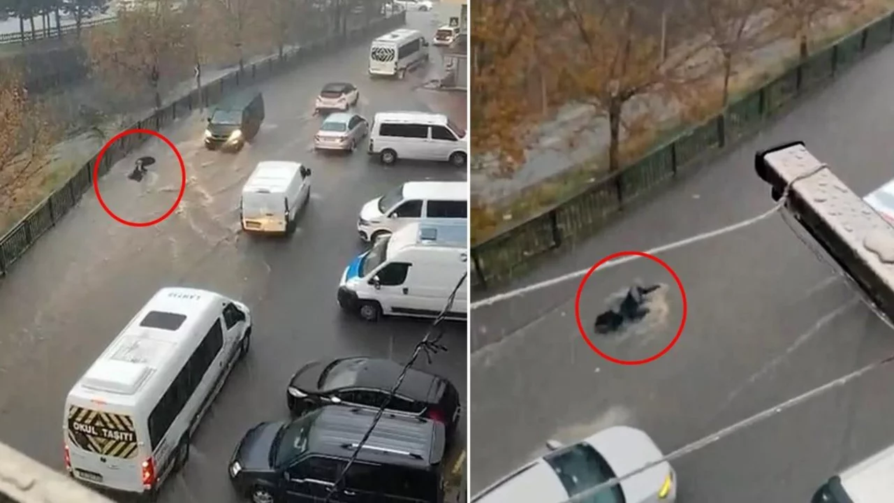 Sokaklar göle döndü! Kabus gibi anlar: Kadın canını zor kurtardı