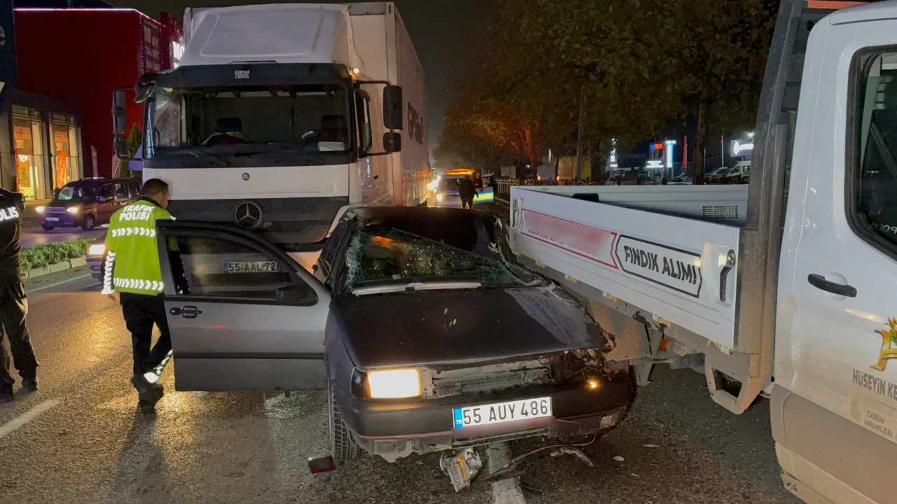 Samsun'da zincirleme kaza! Anne ve 4 yaşındaki oğlu yaralandı