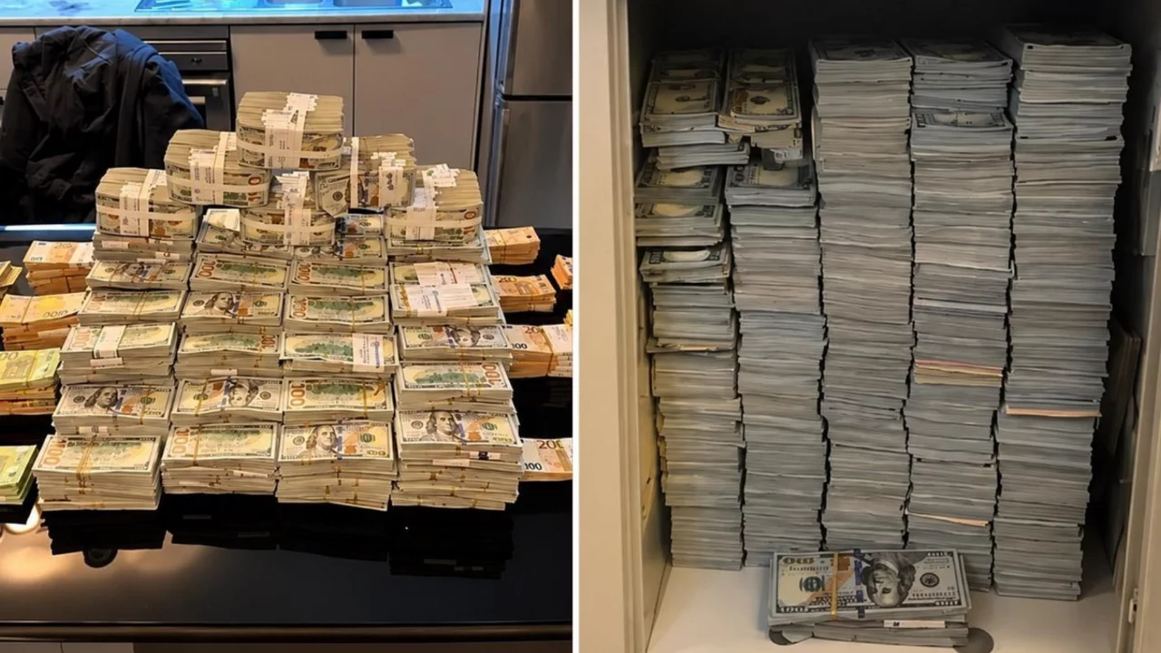 Görüntü Türkiye'den! Deste deste paralar kiralık daireden çıktı