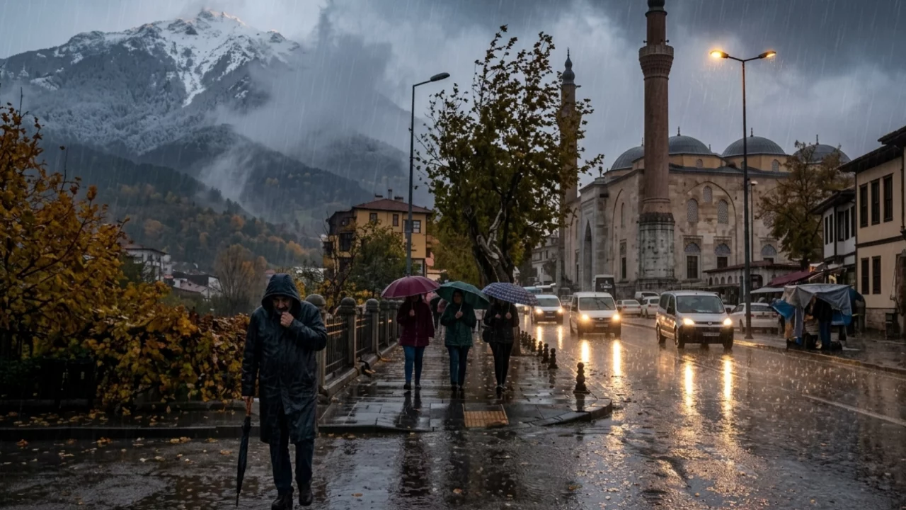 Bursa için turuncu kodlu uyarı! Kuvvetli yağış bekleniyor