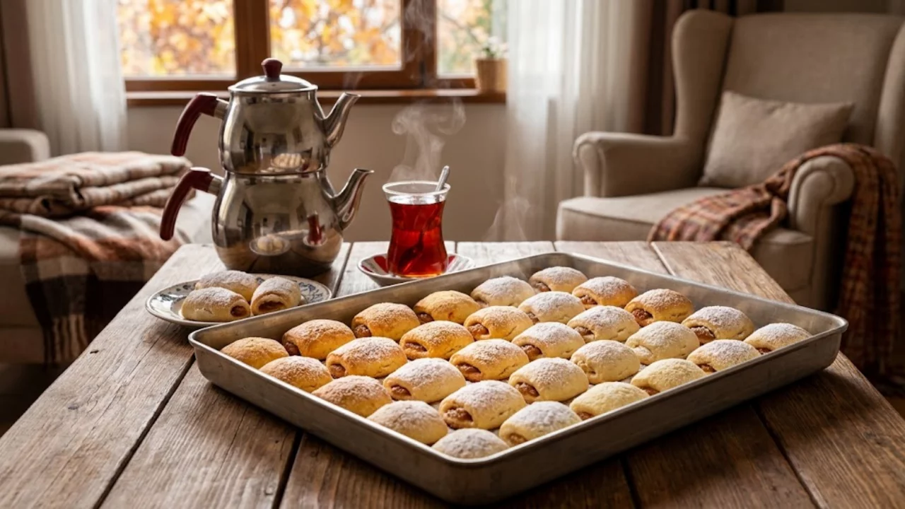 Sonbaharın Vazgeçilmez İkramlığı! Çayın Yanına Bir Tepsi Yapılıyor, Tadına Doyum Olmuyor