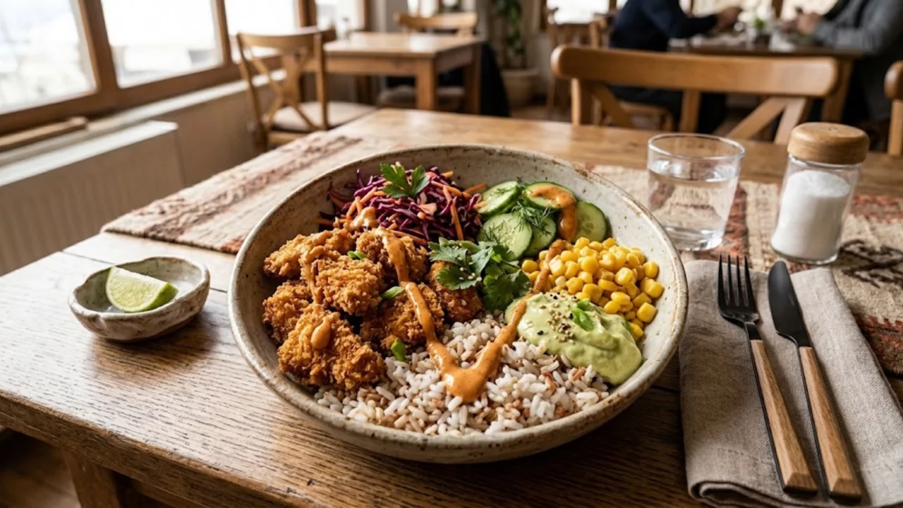 Crispy Chicken Bowl (Çıtır Tavuklu Kase) Tarifi: Dışı Çıtır, İçi Yumuşacık Tavukla Hazırlanıyor