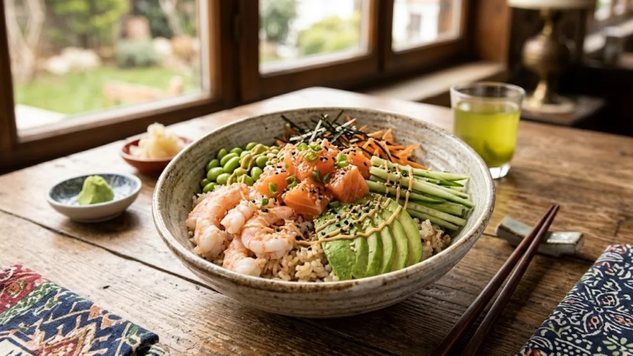 Evde Sushi Yapmakla Uğraşmak İstemeyenlere Müjde! Sushi Bowl Tarifi 