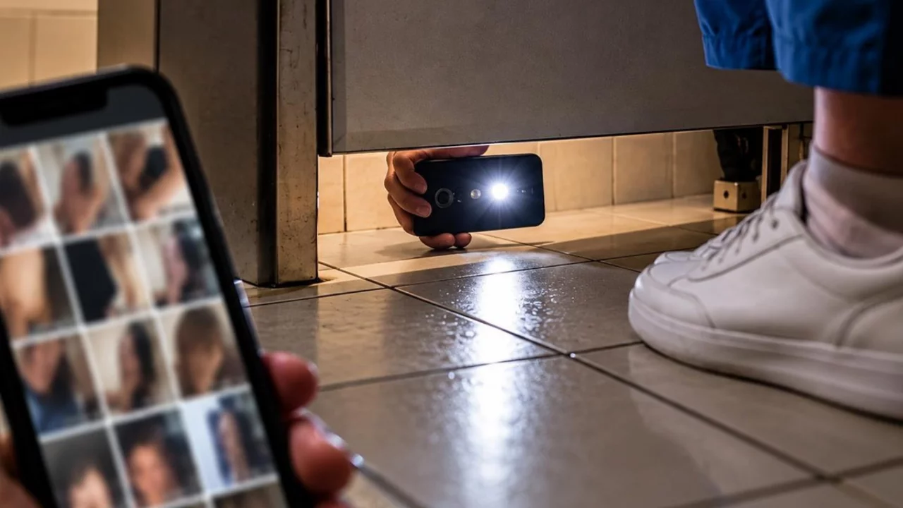 Kadınlar tuvaletinde yakalandı! Telefonundaki görüntüler rezalet