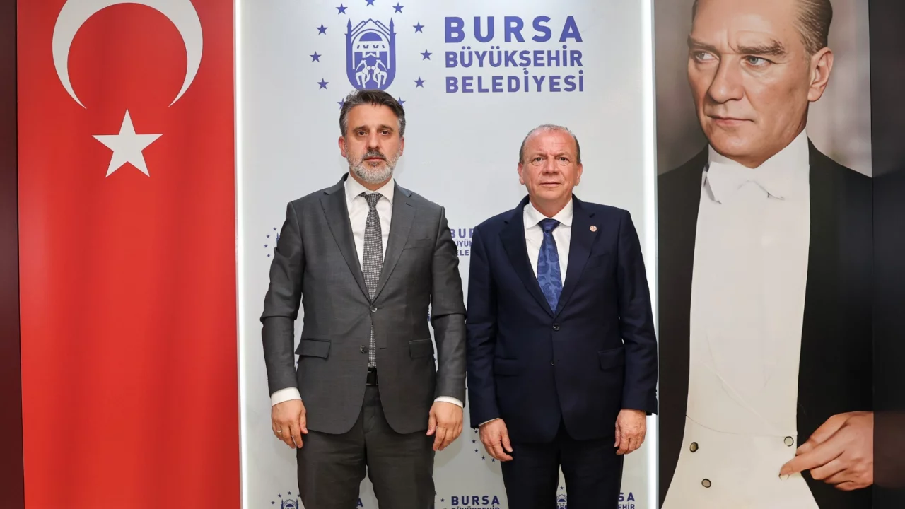 BTSO Başkanı &Ouml;zer Matlı'dan Başkan Vekili Biba'ya ziyaret