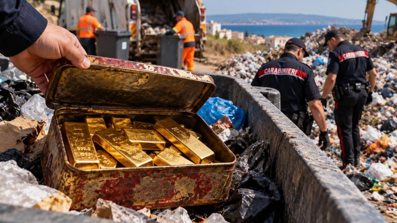 Biriktirdiği 20 k&uuml;l&ccedil;e altını yanlışlıkla &ccedil;&ouml;pe attı! Milyonluk servetin yeri b&ouml;yle tespit edildi