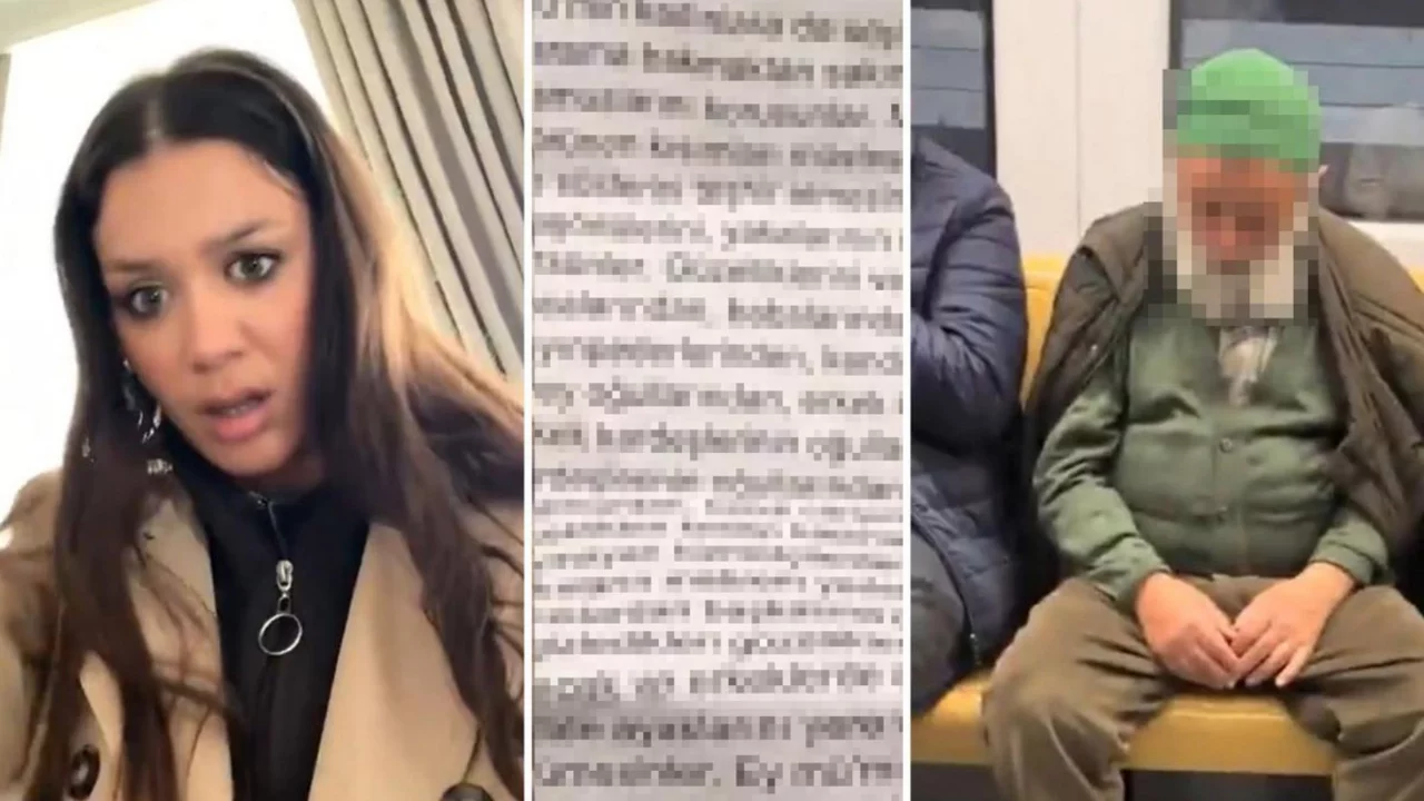 Metroda yaşlı adamın eline tutuşturduğu kağıda isyan etti:&nbsp;"Sesim i&ccedil;ime ka&ccedil;tı"