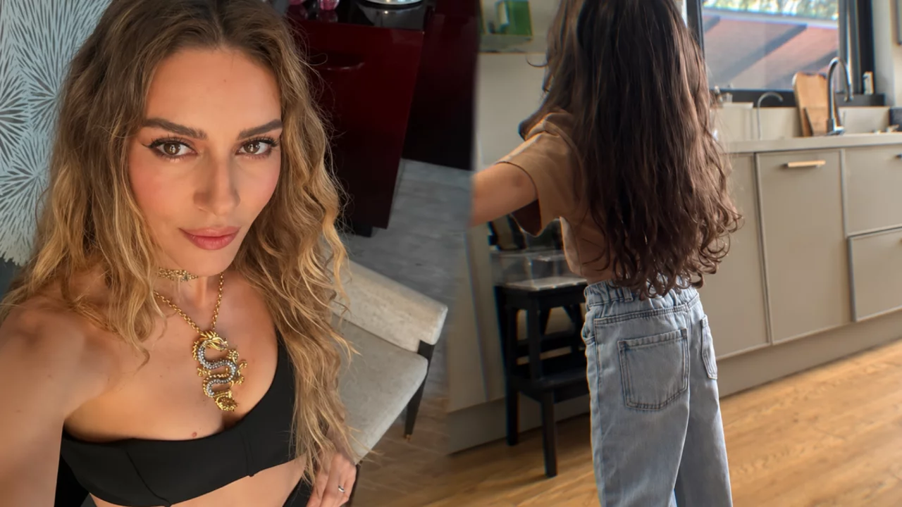 Sinem Kobal'dan kızı Leyla'yla mutfak paylaşımı! Tek bir notla kalpleri ısıttı
