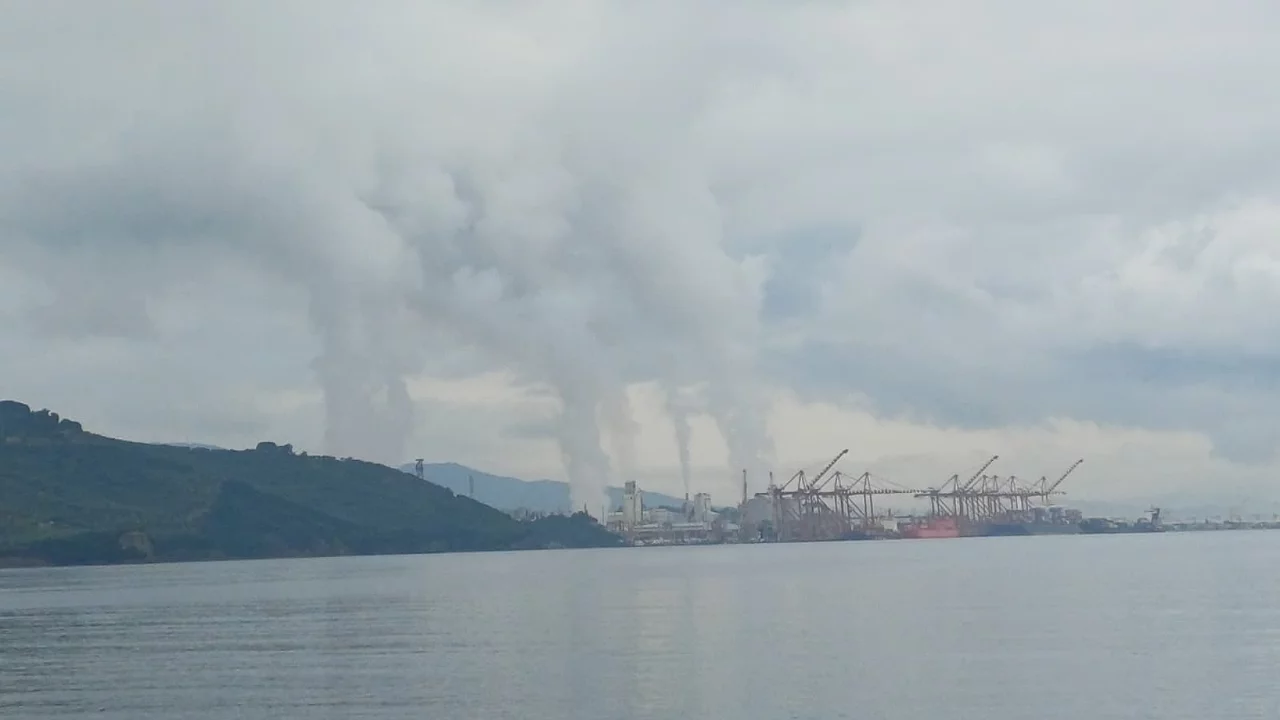Bursa'da g&ouml;ky&uuml;z&uuml;n&uuml; duman kapladı! Bulutlara mı bakıyoruz, dumanlara mı?