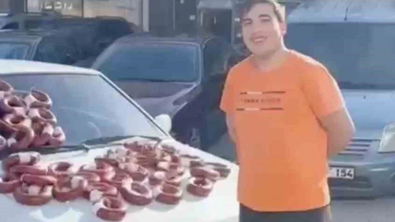 100 bin TL'lik otomobili 100 kilo dana sucuğuyla takas etti!