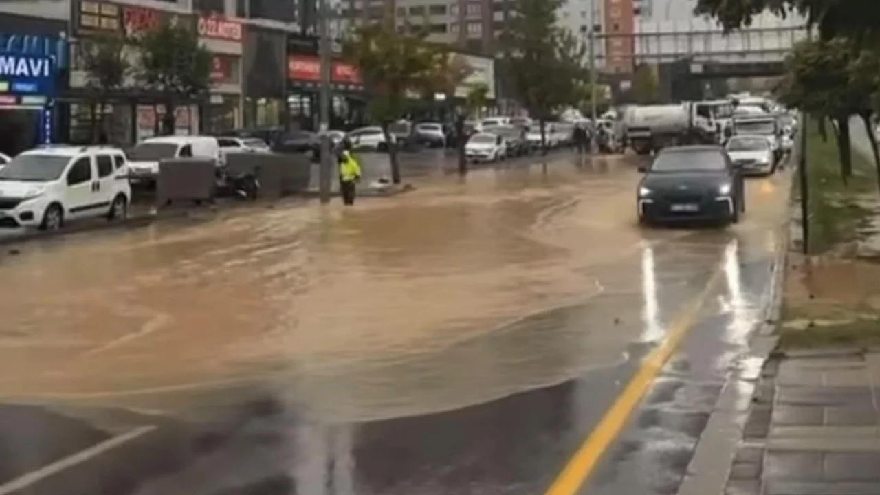 Etkili olan sağanak hayatı olumsuz etkiledi