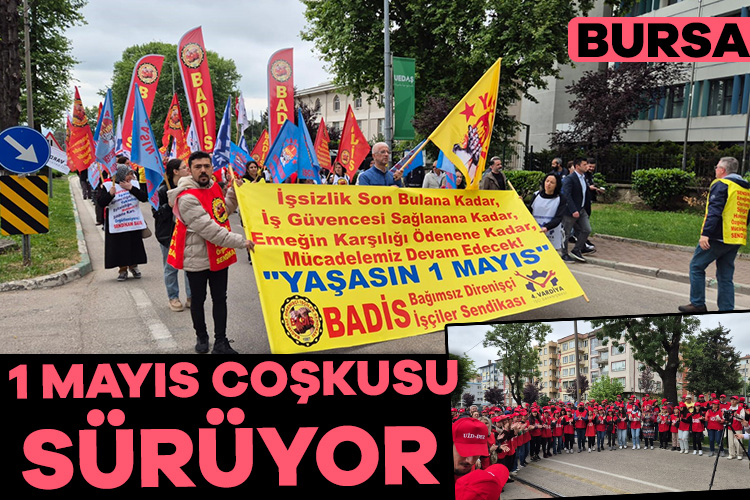 Bursa'da geleneksel 1 Mayıs coşkusu