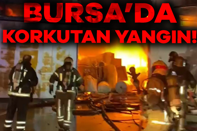 Bursa&#039;da mobilya fabrikasında yangın