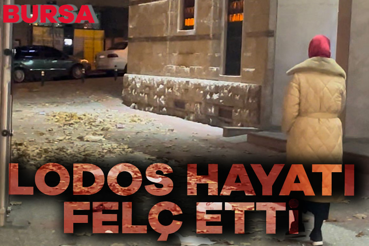 Bursa&#039;da şiddetli lodos hayatı felç etti