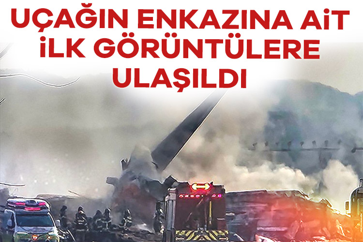 Uçağın enkazına ait ilk görüntülere ulaşıldı