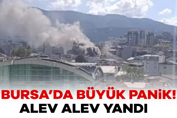 Bursa'da 2 katlı müstakil ev alev alev yandı