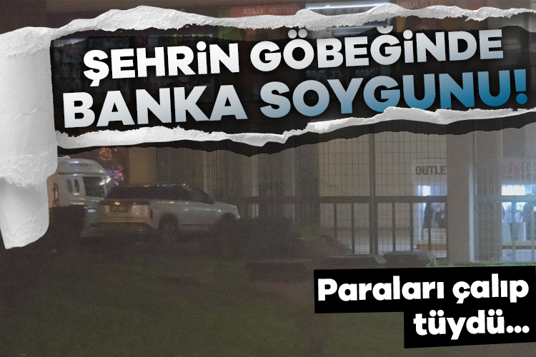 İstanbul'un göbeğinde banka soygunu! Paraları çalıp tüydü...