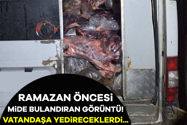 Ramazan öncesi mide bulandıran görüntü! Vatandaşa yedireceklerdi...