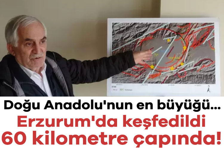Erzurum'da keşfedildi, 60 kilometre çapında! Doğu Anadolu'nun en büyüğü...