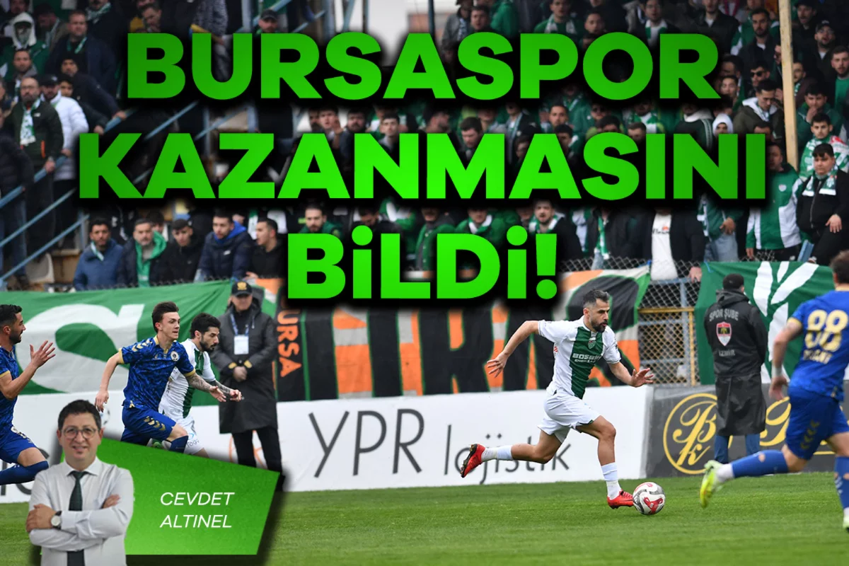 Cevdet Altınel; Bursaspor kazanmasını bildi!