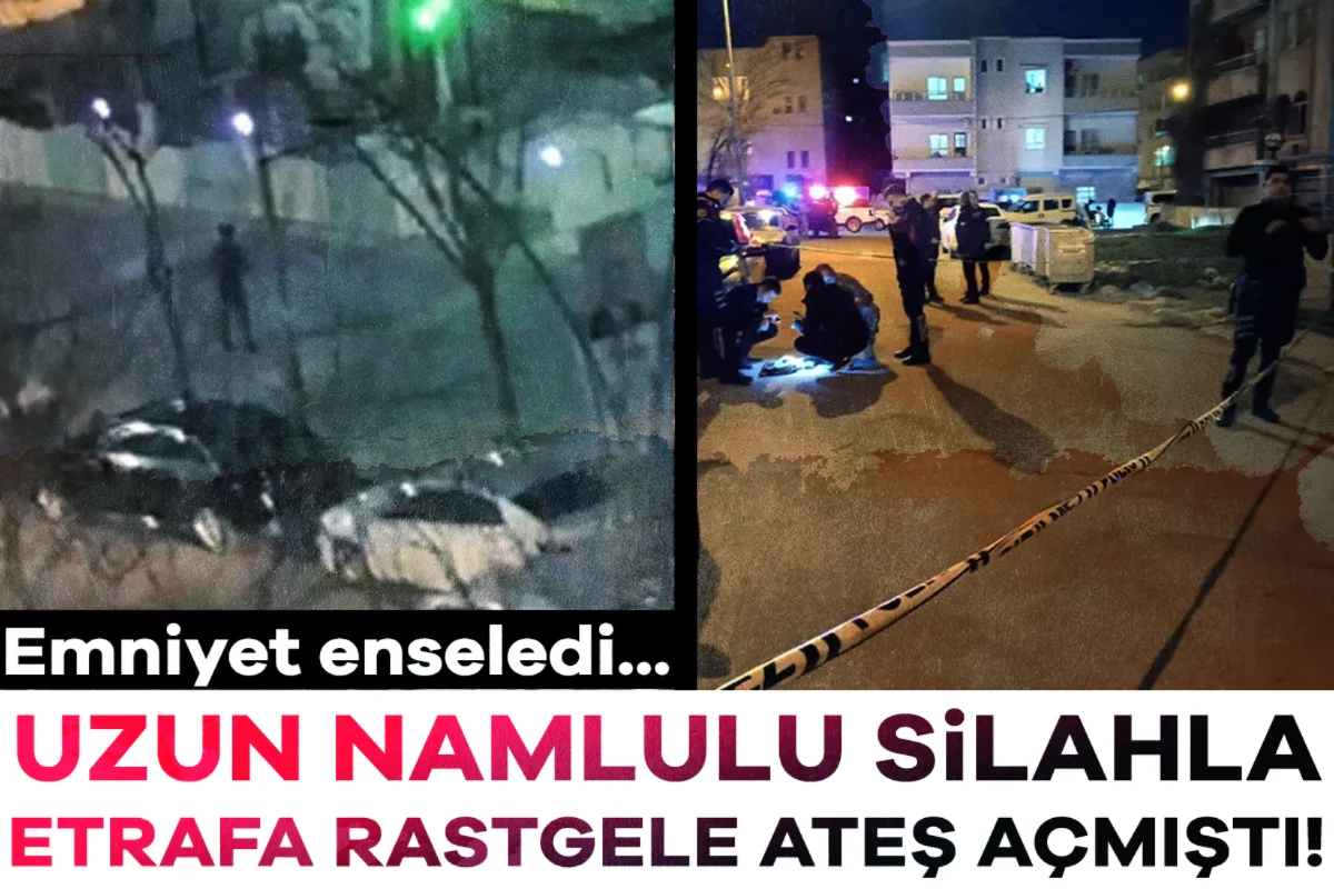 Uzun namlulu silahla etrafa rastgele ateş açmıştı! Emniyet enseledi...