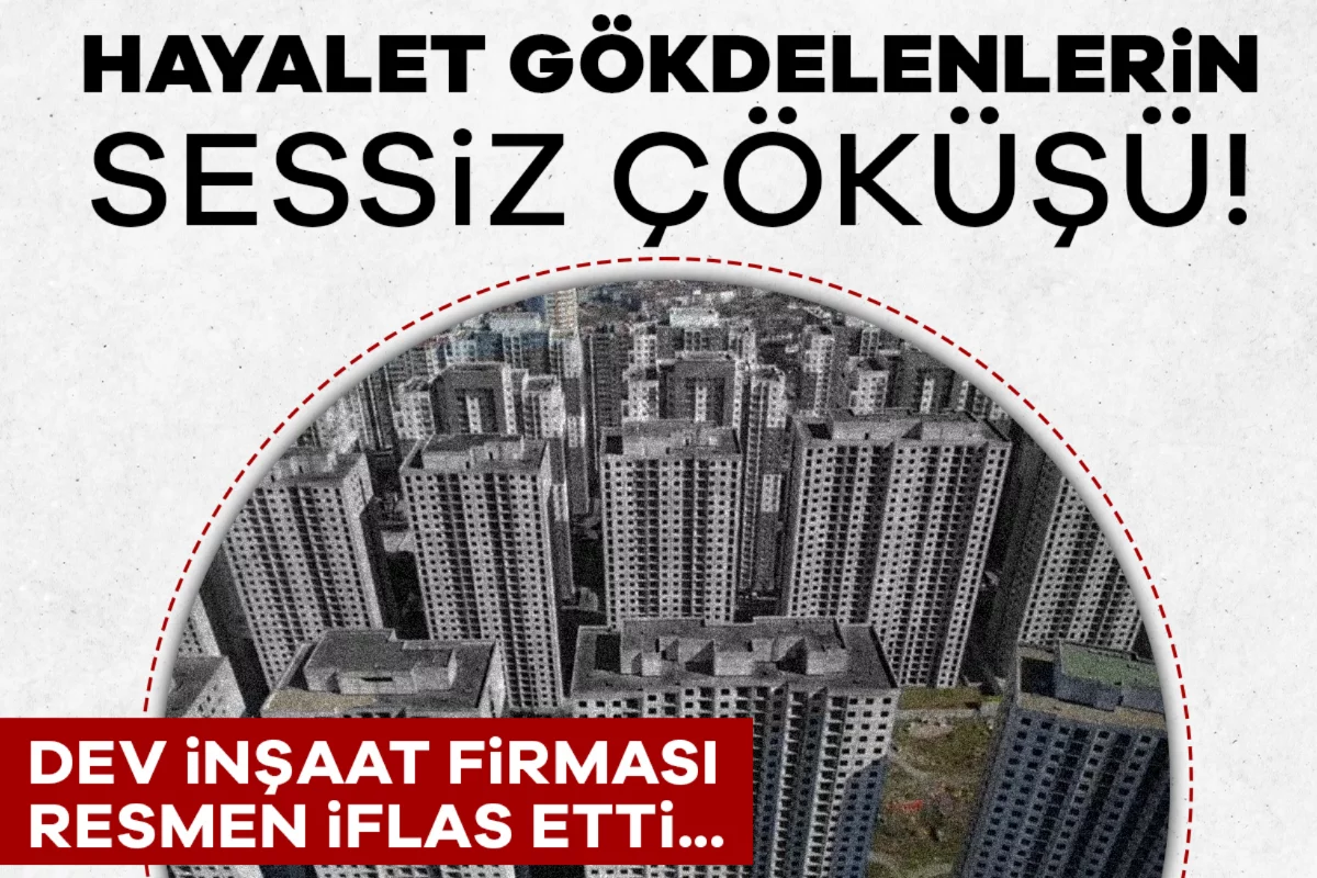 Hayalet gökdelenlerin sessiz çöküşü! Dev inşaat firması resmen iflas etti...