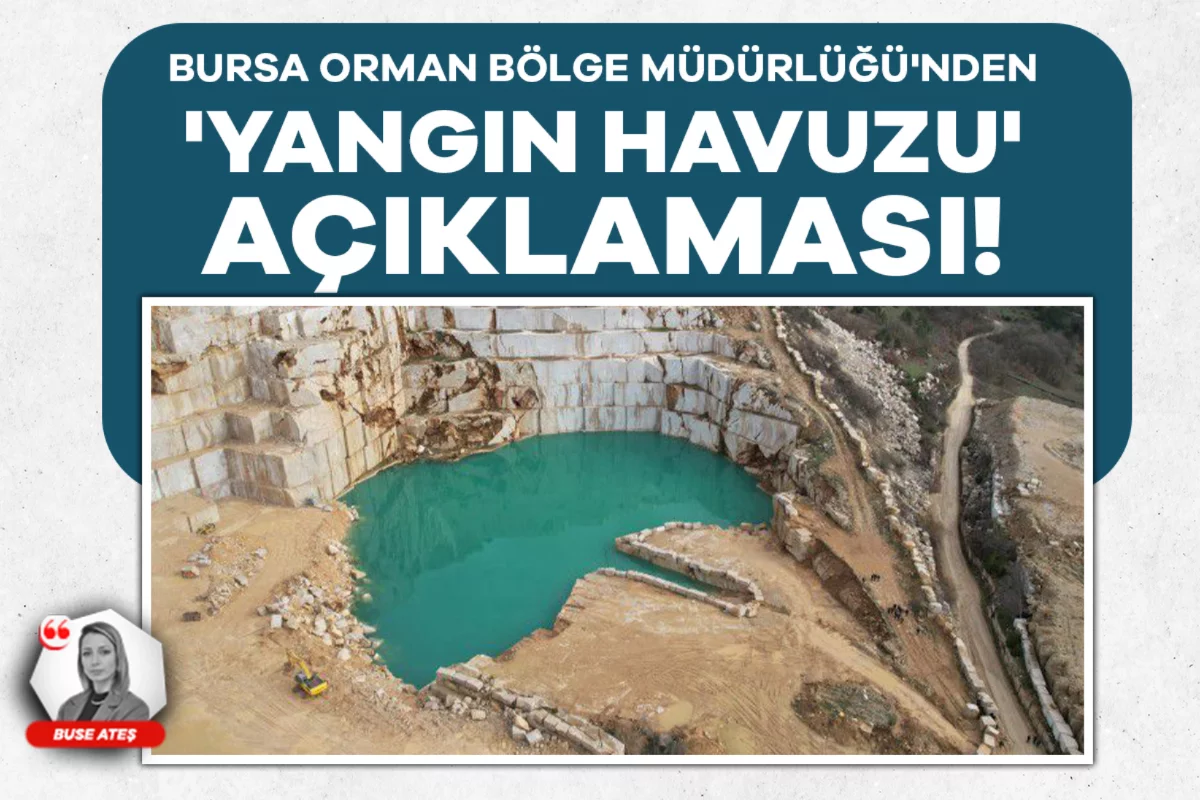 Bursa Orman Bölge Müdürlüğü'nden 'yangın havuzu' açıklaması!